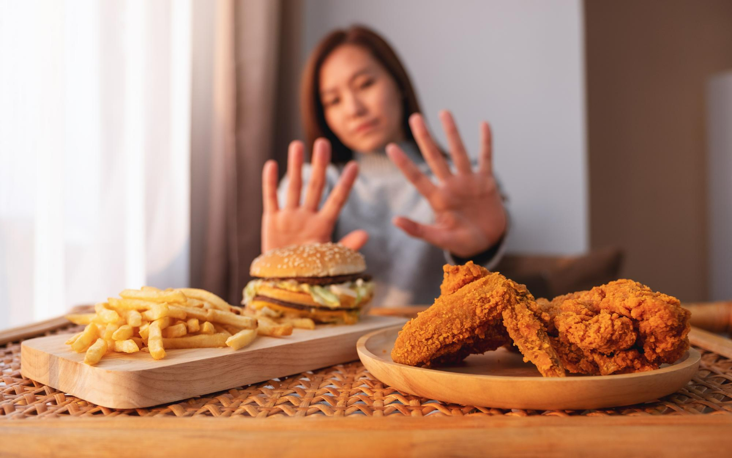 fast food não