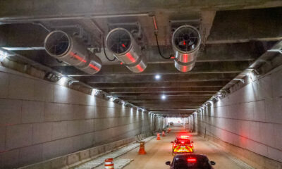 Manutenção ventiladores Túnel Rei Pelé