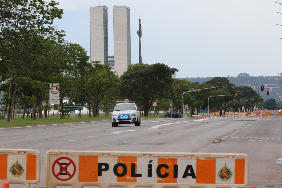 Esplanada dos Ministérios bloqueio