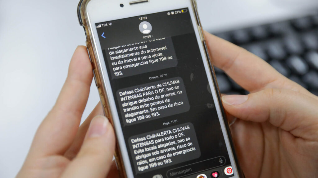 alertas para desastres naturais Defesa Civil