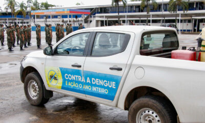 Militares são treinados para aplicação de inseticida intradomiciliar contra o Aedes aegypti