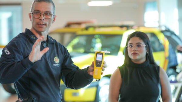 pão de forma bafômetro