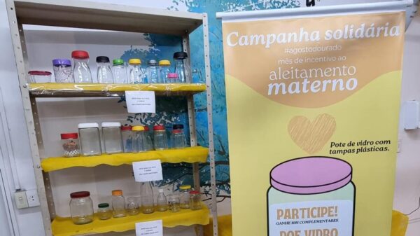 campanha de arrecadação de recipientes para leite materno Estácio Brasília