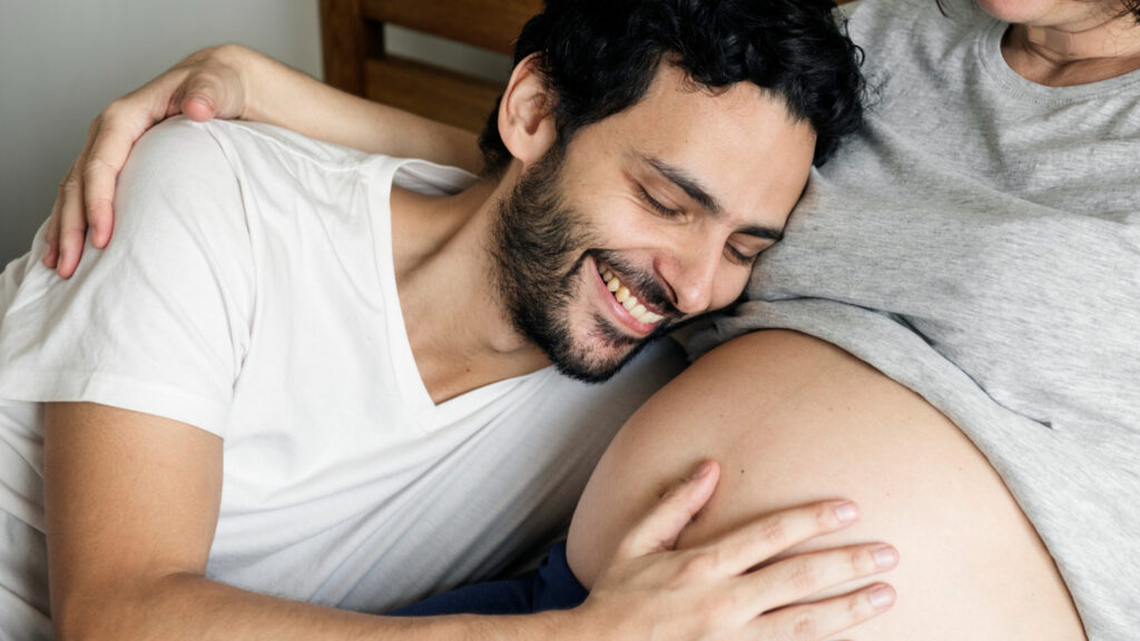 Pré-natal homem parceiro gravidez