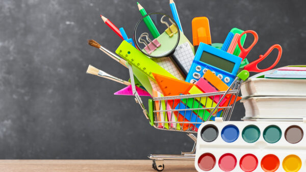 material escolar volta às aulas