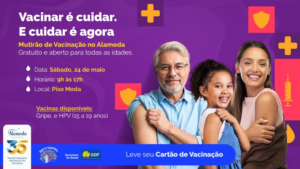 Mutirão de vacinação Alameda Shopping