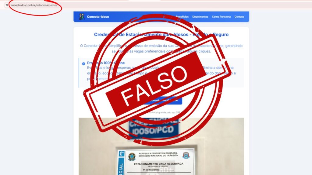Golpe credencial idoso Detran-DF