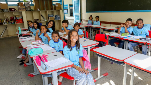 alunos sala de aula Escola Classe GDF