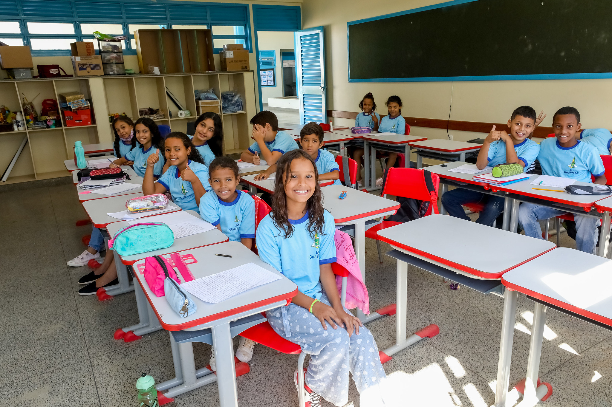 alunos sala de aula Escola Classe GDF