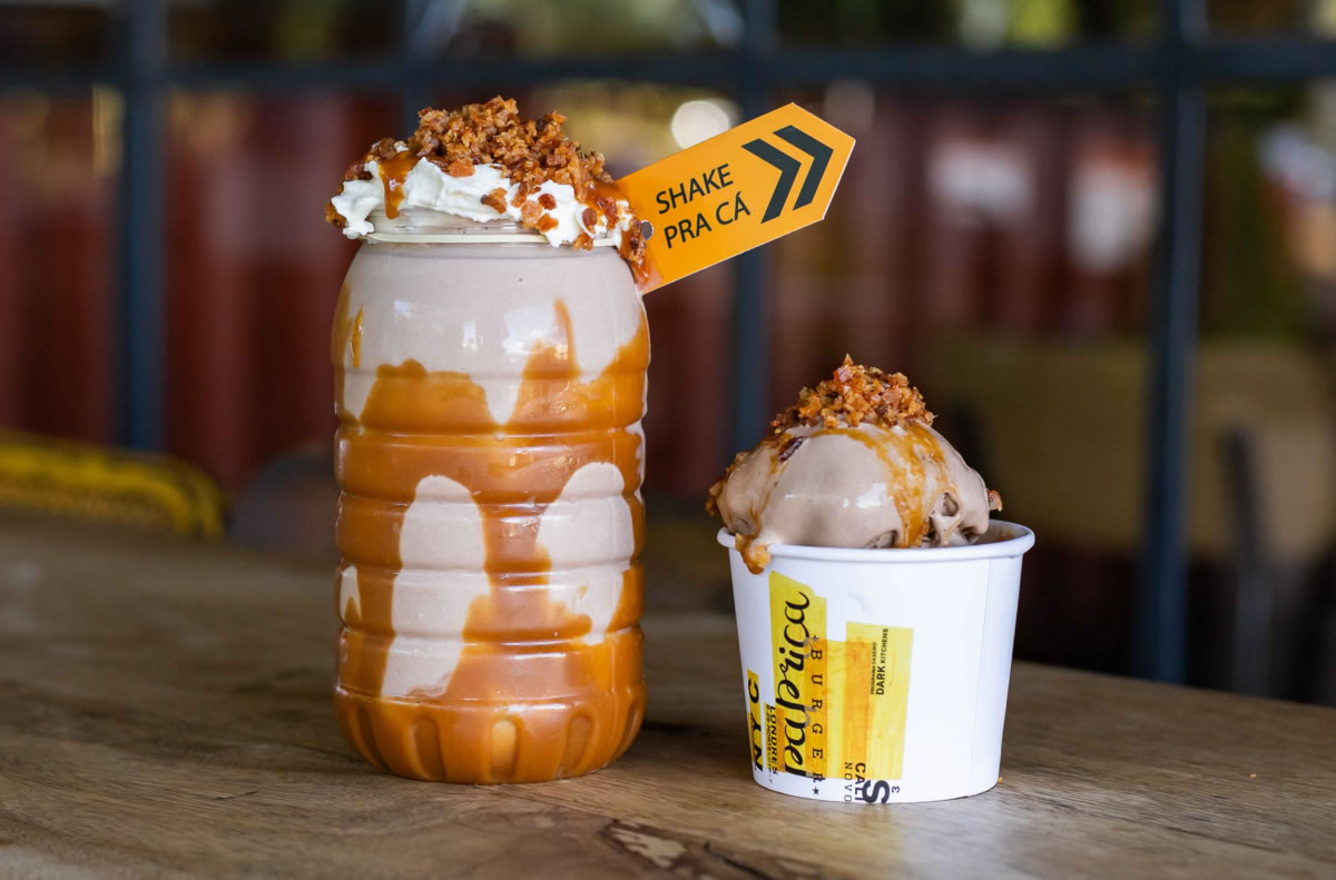 Sorvete e milkshake de Nutella com bacon