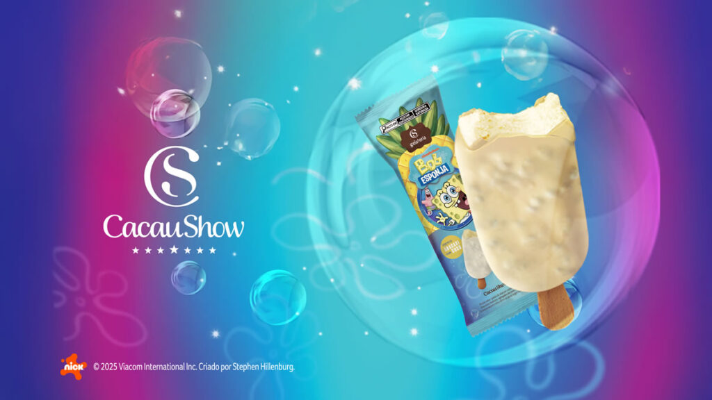 Gelato Bob Esponja verão Cacau Show