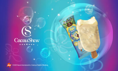 Gelato Bob Esponja verão Cacau Show