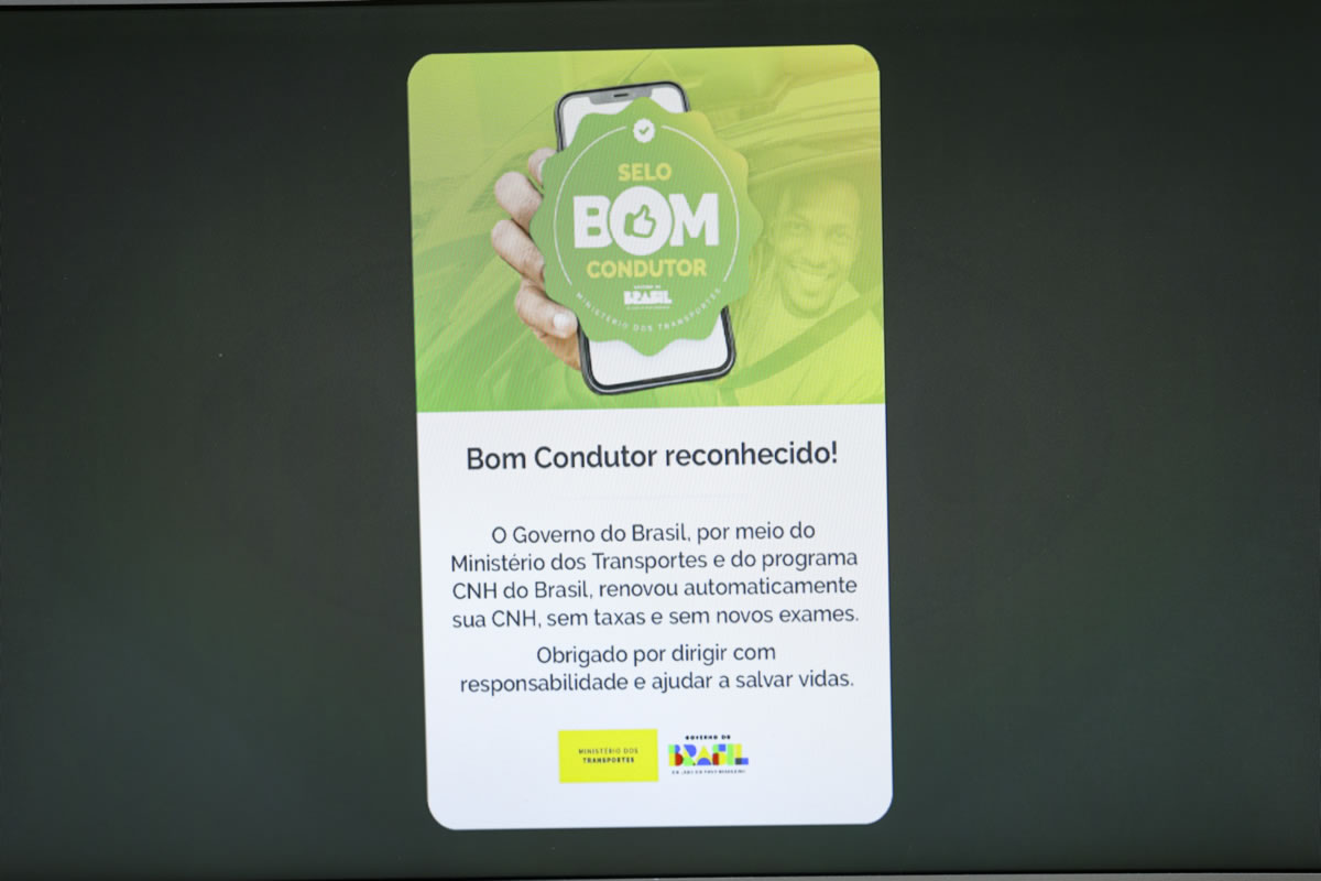 selo bom condutor CNH