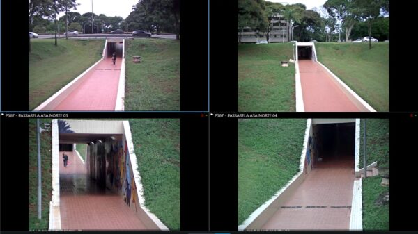 GDF videomonitoramento passarelas subterrâneas do Plano Piloto