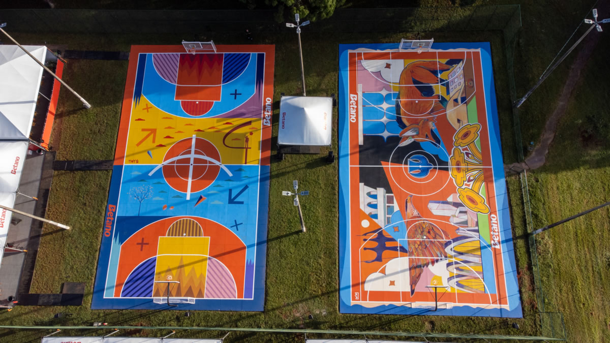 Quadras de basquete Betano Parque da Cidade BSB