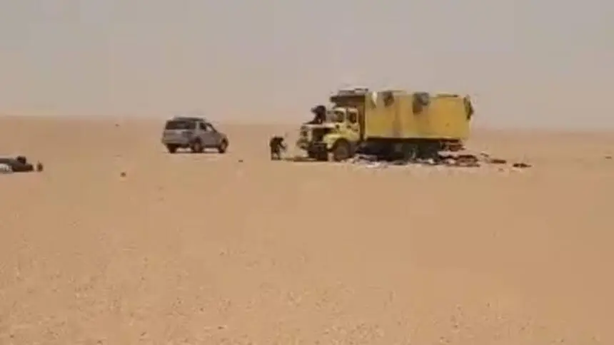 Tragédia no Saara caminhão