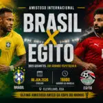 amistoso Brasil x Egito