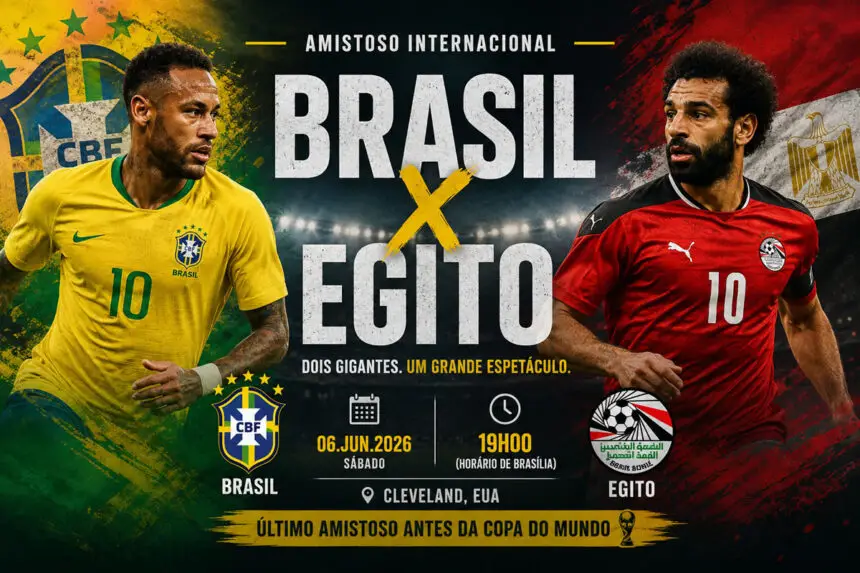 amistoso Brasil x Egito